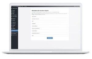 Plugin Wordpress mentions légales